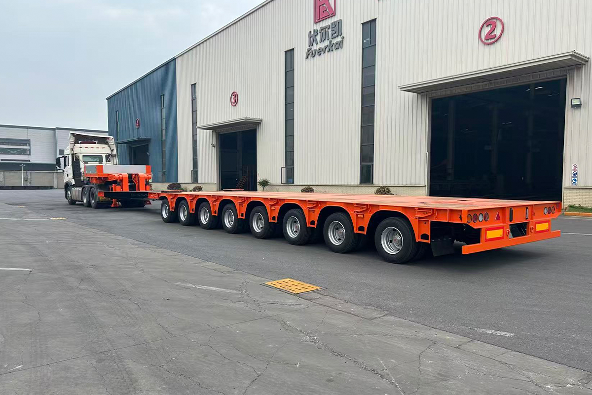 Multi-Axle Leaf-Spring Suspension Lowbed Trailer FKA9105