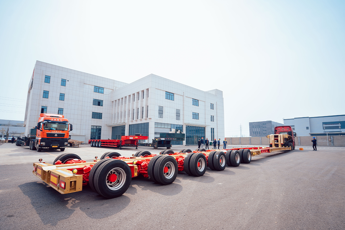 Multi-Axle Hydraulic Suspension Lowbed Trailer FKC9180