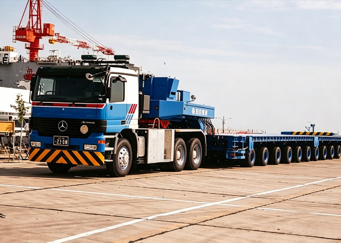 Multi-axle leaf spring suspension semi-trailer