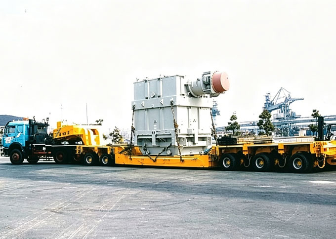 Transportation of large equipment parts